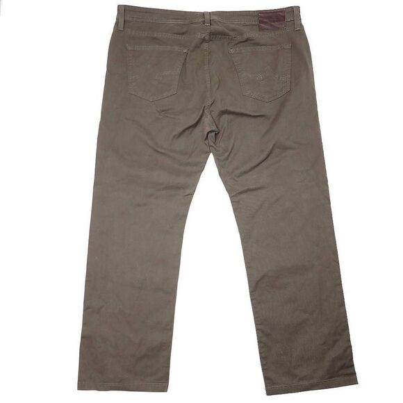 AG Adriano Goldschmied The Matchbox Pants Mens 40x29 Olive Slim Stretch EUC - Picture 6 of 7